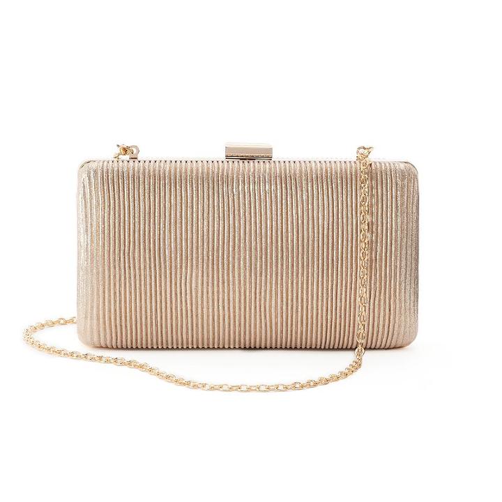 Lenore By La Regale Ribbed Minaudiere Clutch, Women's, Pink