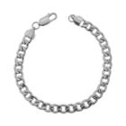 Lynx Stainless Steel Curb Chain Bracelet - 8.75-in, Men's, Size: 8.5, Grey