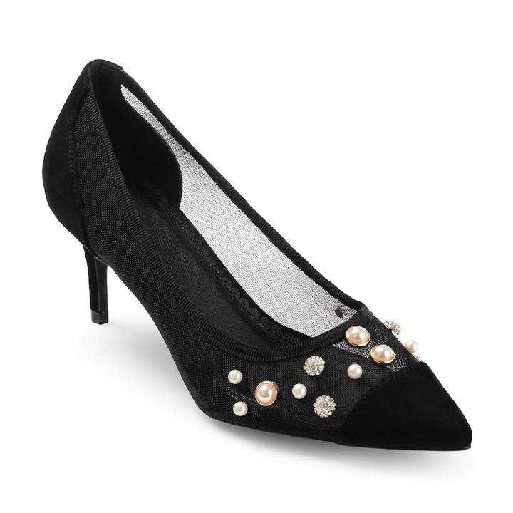 Journee Collection Breck Women's High Heels, Size: Medium (6), Black