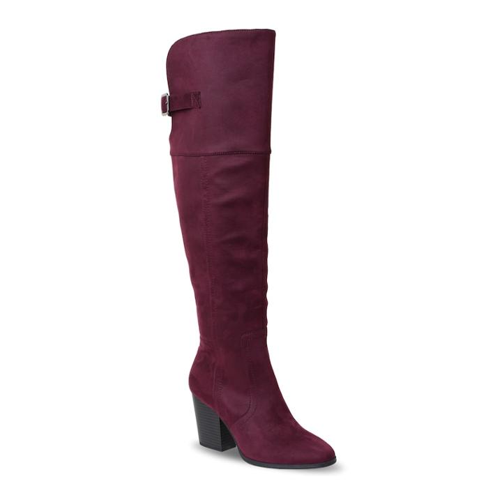 Easy Street Maxwell Women's Tall Boots, Size: 6 Wide, Dark Red