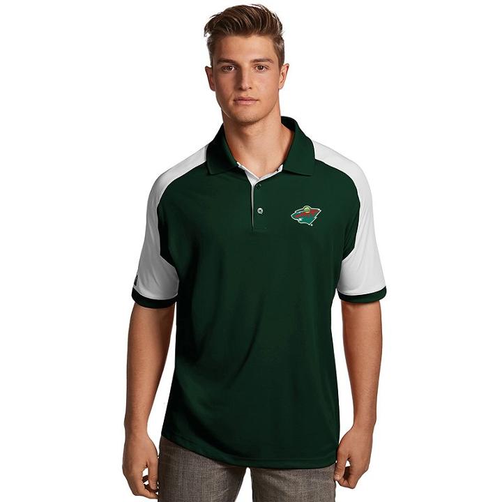 Men's Antigua Minnesota Wild Century Polo, Size: 3xl, Dark Green