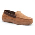 Men's Heat Keep Microsuede Venetian Moccasin Slippers, Size: Medium, Dark Beige
