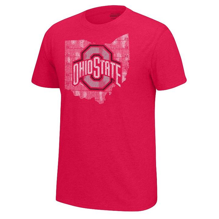 Men's Ohio State Buckeyes Staple Tee, Size: Xl, Brt Red