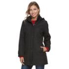 Women's Kc Collections Triangle Quilted Jacket, Size: Xl, Black