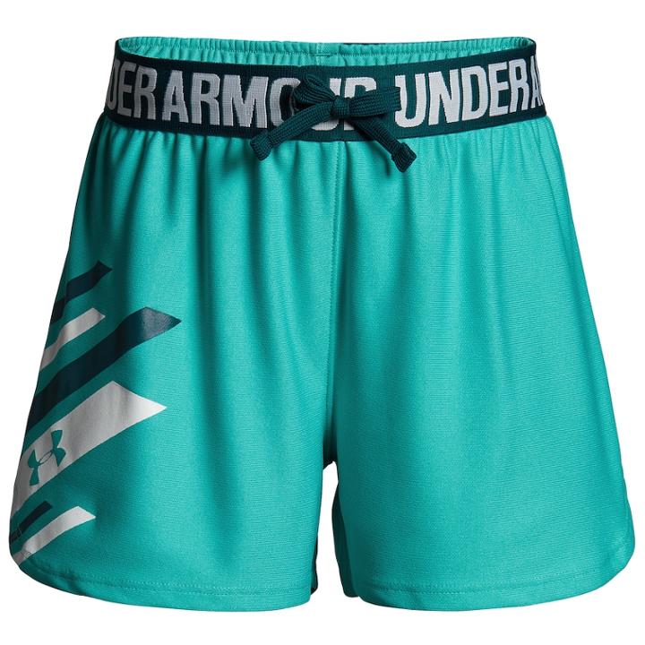Girls 7-16 Under Armour Play Up Graphic Shorts, Size: Large, Purple