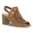Easy Street Erin Women's Block Heel Sandals, Size: Medium (7.5), Dark Brown