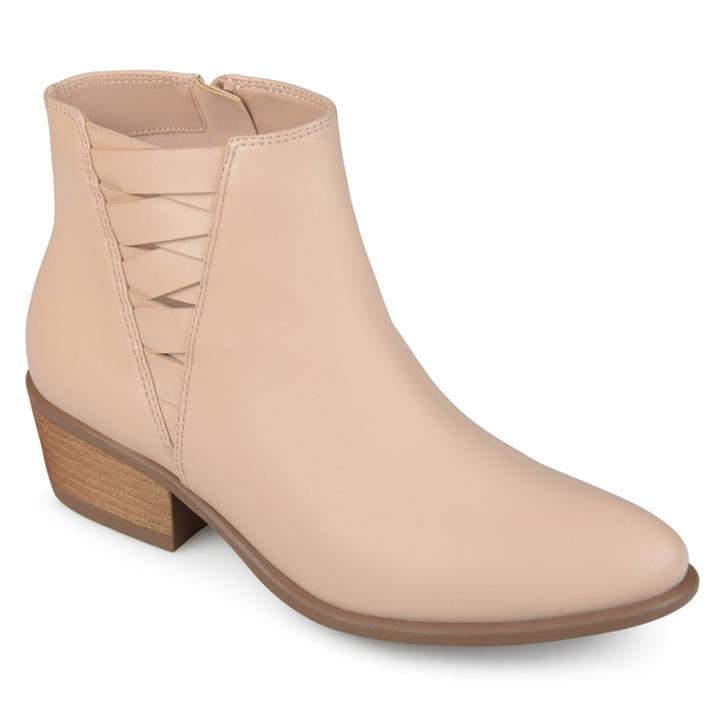 Journee Collection Estell Women's Ankle Boots, Size: Medium (6.5), Light Pink