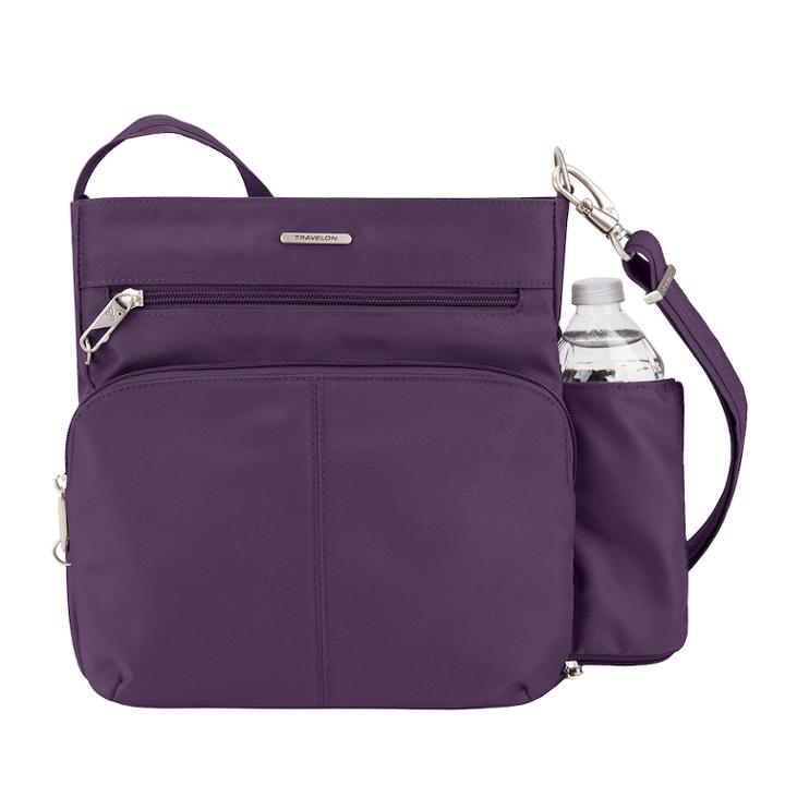 Travelon Anti-theft Classic Crossbody Bag, Women's, Purple