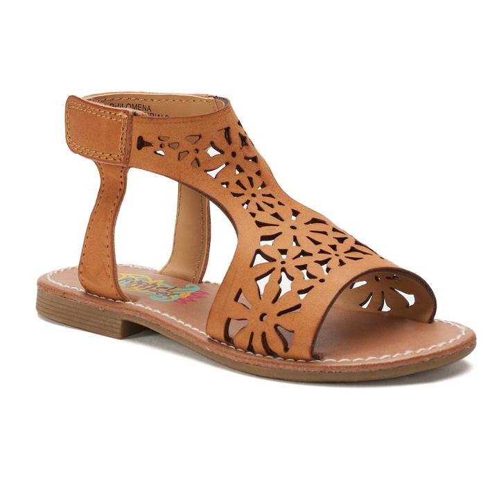 Rachel Shoes Lil Philomena Toddler Girls' Sandals, Size: 6 T, Lt Brown
