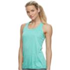 Women's Tek Gear&reg; Banded Hem Racerback Tank, Size: Medium, Turquoise/blue (turq/aqua)