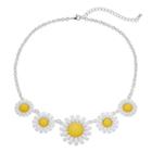 Yellow Daisy Flower Statement Necklace, Women's, Med Yellow