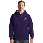 Men's Antigua Orlando City Sc Victory Full-zip Hoodie, Size: 3xl, Drk Purple