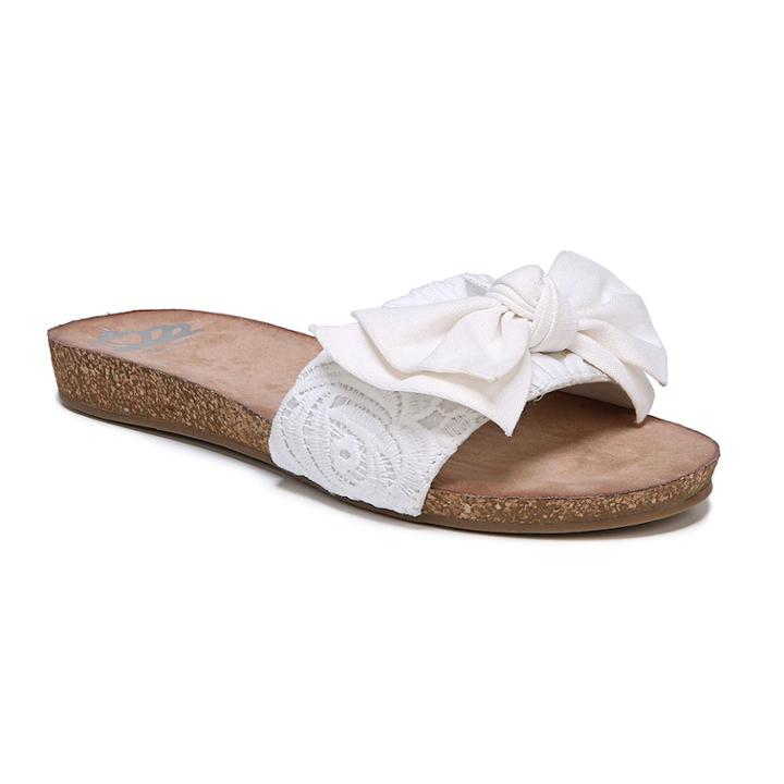 Fergalicious Mallory Women's Slide Sandals, Size: Medium (8), White