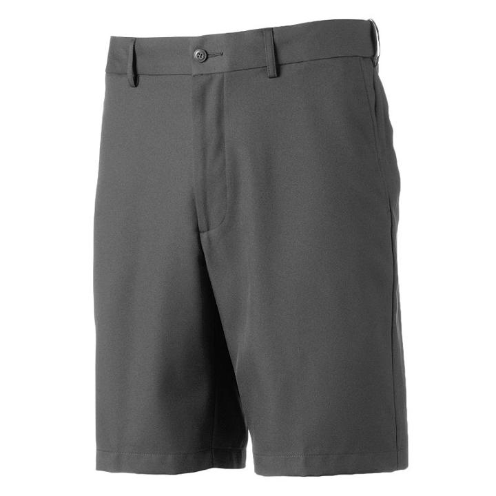 Men's Grand Slam Expandable Waistband Performance Golf Shorts, Size: 38, Grey Other