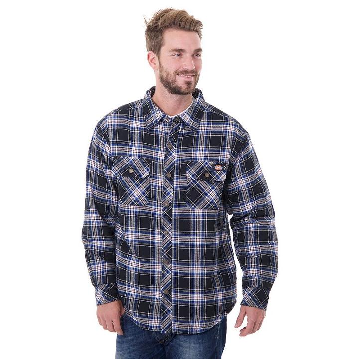 Big & Tall Dickies Classic-fit Plaid Sherpa-lined Shirt Jacket, Men's, Size: 3xb, Oxford