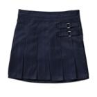 Girls 4-20 & Plus Size French Toast School Uniform 2-buckle Solid Skort, Girl's, Size: 12, Blue (navy)