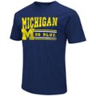Men's Campus Heritage Michigan Wolverines Vintage Tee, Size: Small, Blue (navy)