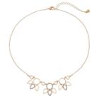 Lc Lauren Conrad Simulated Crystal Open Teardrop Necklace, Women's, Gold