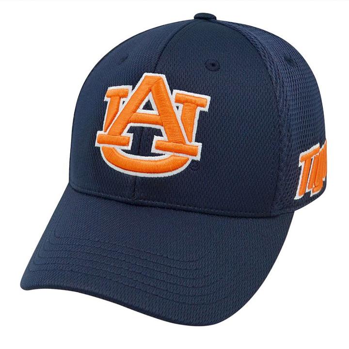 Adult Top Of The World Auburn Tigers Resurge Mesh Elite Cap, Blue (navy)
