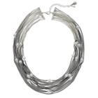 Simply Vera Vera Wang Simulated Pearl Ombre Multi Strand Necklace, Women's, Black