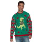 Men's T. Rex Ugly Christmas Sweater, Size: Medium, Green