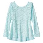 Girls 4-10 Jumping Beans&reg; Pieced Graphic Tunic, Size: 7, Turquoise/blue (turq/aqua)