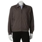 Men's Towne By London Fog Microfiber Golf Jacket, Size: Medium, Brown