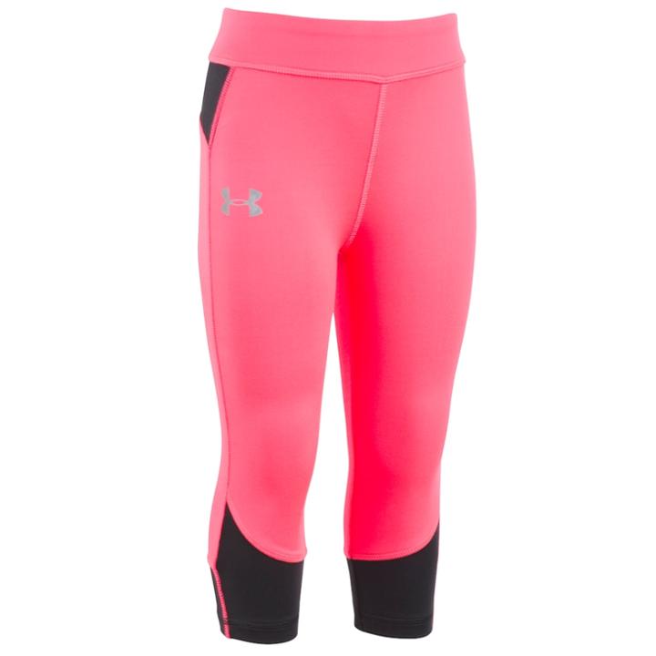 Girls 4-6x Under Armour Pink Studio Capri Leggings, Size: 5