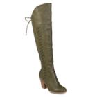 Journee Collection Spritz Women's Over-the-knee Boots, Size: 7 Wc, Dark Green