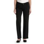 Women's Lee Maxwell Modern Fit Curvy Dress Pants, Size: 6 Avg/reg, Black