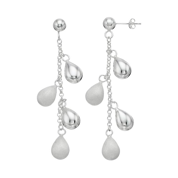 Sterling Silver Teardrop Dangle Earrings, Women's