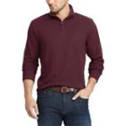 Men's Chaps Classic-fit Herringbone Quarter-zip Pullover, Size: Xl, Red