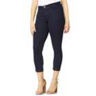 Women's Angels Signature Cuffed Skinny Jeans, Size: 6, Orange