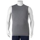 Big & Tall Tek Gear&reg; Dry Tek Sleeveless Base Layer Tee, Men's, Size: L Tall, Dark Grey