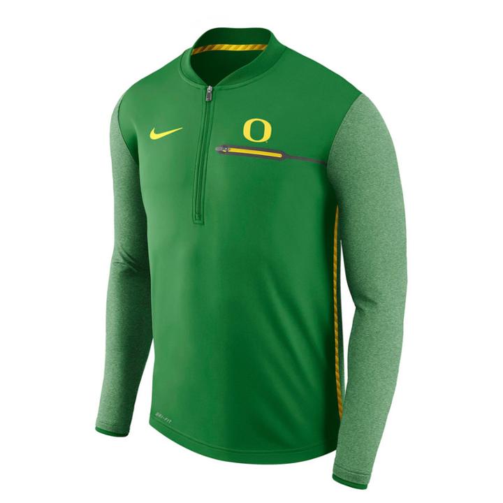 Men's Nike Oregon Ducks Coach Pullover, Size: Xxl, Green