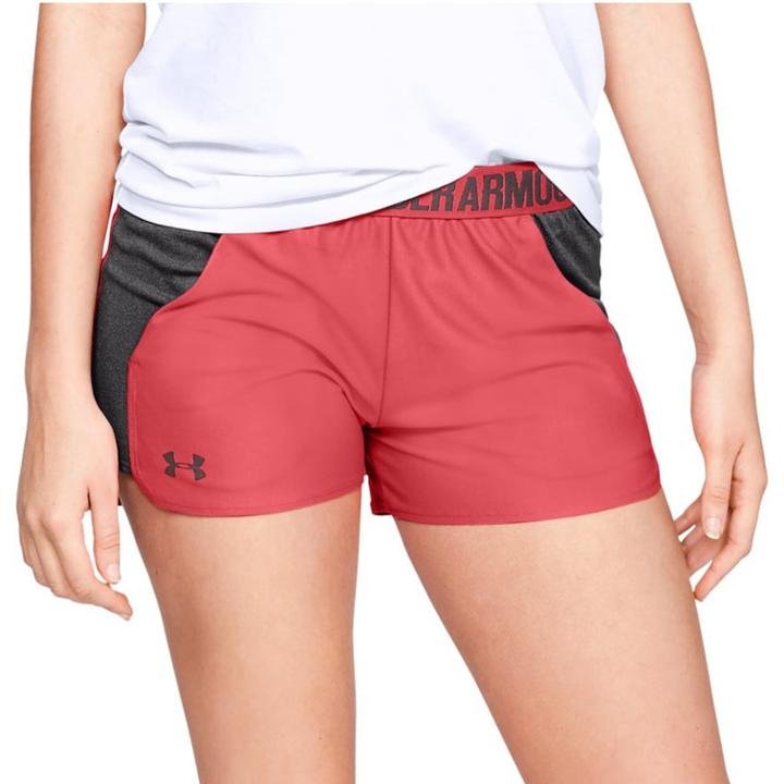 Women's Under Armour Play Up Pocket Shorts, Size: Large, Brt Pink