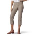 Women's Lee Elena Twill Pull-on Capris, Size: 18 Avg/reg, Drk Yellow