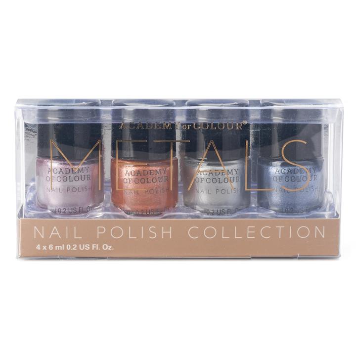 Academy Of Colour Metals 4-pc. Nail Polish Set, Multicolor