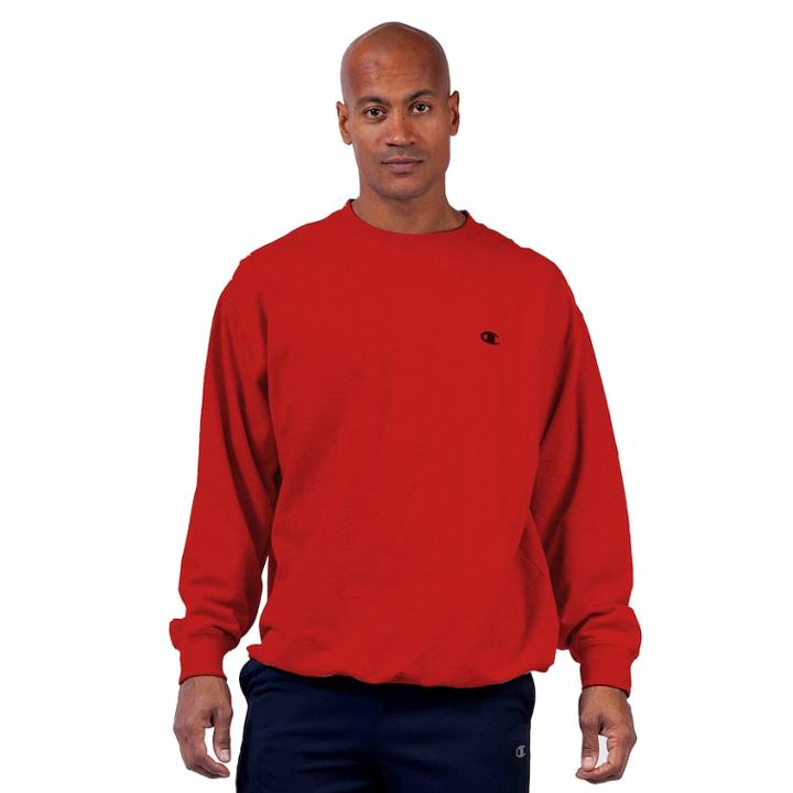 Big & Tall Champion Fleece Crewneck Sweatshirt, Men's, Size: Xl Tall, Light Red