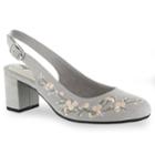 Easy Street Dainty Women's Slingback High Heels, Size: Medium (11), Grey