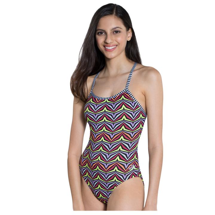 Women's Dolfin Uglies Printed One-piece Swimsuit, Size: 38 Comp, Zulu
