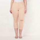 Plus Size Lc Lauren Conrad Capri Skinny Jeans, Women's, Size: 24 W, Lt Beige