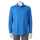 Columbia, Men's Omni-wick Pacific Breeze Button-down Shirt, Size: Large, Blue