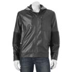 Men's Urban Republic Faux-leather Jacket, Size: Large, Dark Grey
