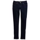 Girls' Plus Size Mudd&reg; Embroidered Jeggings, Girl's, Size: 14 1/2, Dark Blue