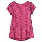 Toddler Girl Tek Gear&reg; Space-dyed Performance Tee, Size: 3t, Brt Pink