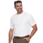 Big & Tall Croft & Barrow&reg; Classic-fit Easy-care Interlock Henley, Men's, Size: Xxl Tall, White