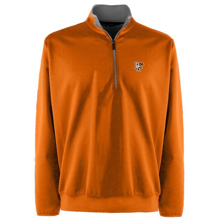 Men's Bowling Green Falcons 1/4-zip Leader Pullover, Size: Large, Orange