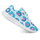 Nike Tanjun Print Pre-school Girls' Athletic Shoes, Girl's, Size: 3, Blue