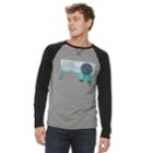Men's Urban Pipeline&reg; Graphic Raglan Tee, Size: Small, Grey (charcoal)